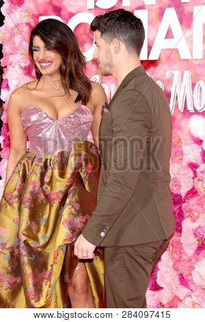 LOS ANGELES - FEB 11:  Priyanka Chopra, Nick Jonas at the 