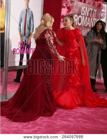 LOS ANGELES - FEB 11:  Rebel WIlson, Miley Cyrus at the 