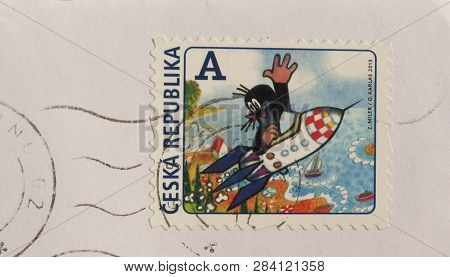 Stamp Of Czech Republic In Brno