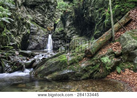 Nyznerov Waterfalls On The Siver Brook, Czech Republic