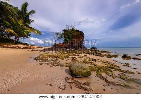 Blue Sky Tropical Beach Of Bintan Batam Wonderful Indonesia