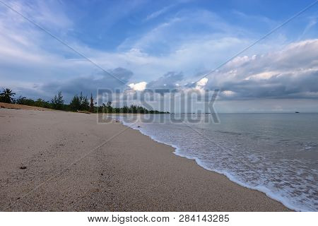 Blue Sky Tropical Beach Of Bintan Batam Wonderful Indonesia