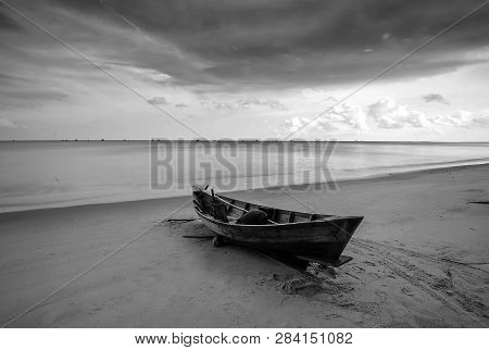 Blackwhite Photo Panorma Of Batam Bintan Wonderful Indonesia