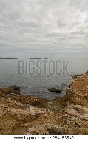 The Sea Of Ibiza A Very Cloudy Day