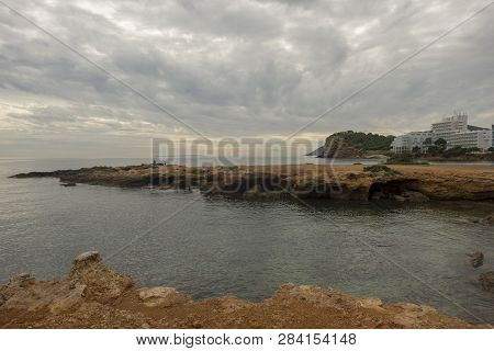 The Sea Of Ibiza A Very Cloudy Day