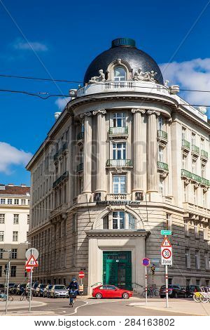 Vienna, Austria - April, 2018: Beautiful Building Of The Arnold Schonberg Center In Vienna