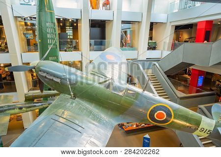 London, Uk - May 22 2018: Imperial War Museums (iwm)  Intended To Record The Civil And Military War
