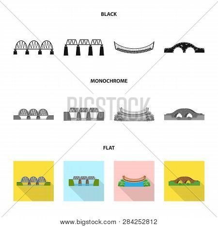 Vector Illustration Of Connection And Design Icon. Set Of Connection And Side Stock Vector Illustrat