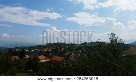 Beautiful Views Of The Village And A Beautiful View Of The Sky