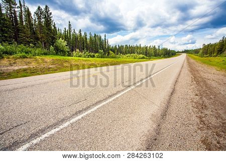 On The Highway Between Grande Prairie And Grande Cache Alberta Canada