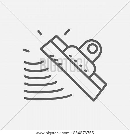 Putty Knife Icon Line Symbol. Isolated Vector Illustration Of  Icon Sign Concept For Your Web Site M