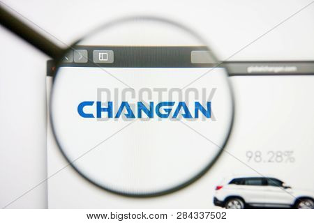 Los Angeles, California, Usa - 14 February 2019: Chongqing Changan Auto Website Homepage. Chongqing 