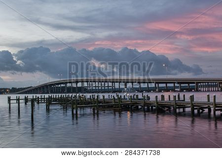 Painted morning moment along a quiet Florida River