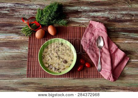 The Easter Composition. National Greek Soup 