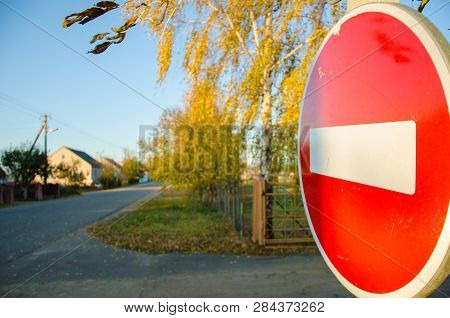 Stop Sign By The Side Of The Road