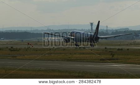 Frankfurt Am Main, Germany - July 19, 2017: Boeing 777-f28 Of N882fd Of Federal Express Fedex Airlin