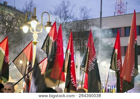 Memorial Procession With Torches