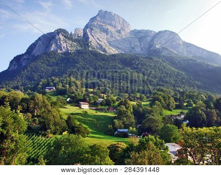 Gonzen Mountain Or Gonzen Berggipfel In The Appenzell Alps Mountain Range - Canton Of St. Gallen, Sw