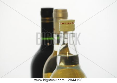 Weiß und Rot Wein und Wodka