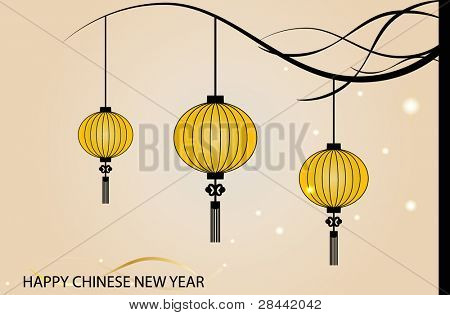 Tündér-fények. Nagy hagyományos kínai lampion hozza jó szerencse és a béke ima alatt Chine