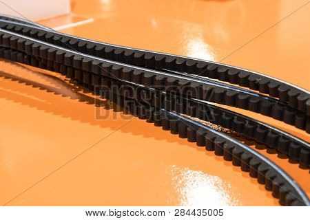 Timing Belf For Automotive Engine ; Close Up