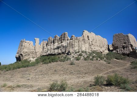 Ruins Of Fortress Kyzylkala (red Town) -trading Settlement On The Silk Road (10-13 Century), Ancient