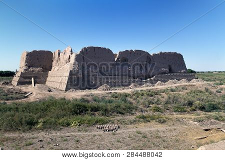 Ruins Of Fortress Kyzylkala (red Town) -trading Settlement On The Silk Road (10-13 Century), Ancient