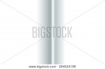Background Separation In The Middle Of White Paper Fabric Fold. Blank With Soft Shadows. Copy-space 