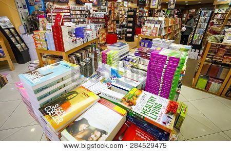 Inside Interior Of A Christian Book Store