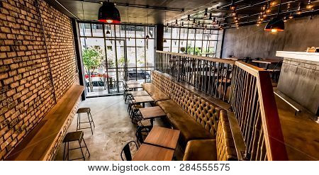 Inside Interior Of A Retro Sushi Restaurant