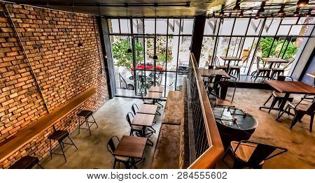 Inside Interior Of A Retro Sushi Restaurant