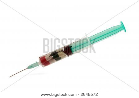 注射器や薬