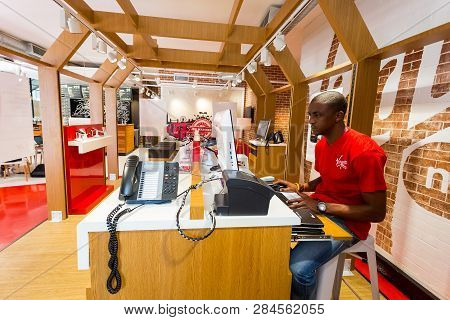 Inside Interior Of A Virgin Mobile  Store