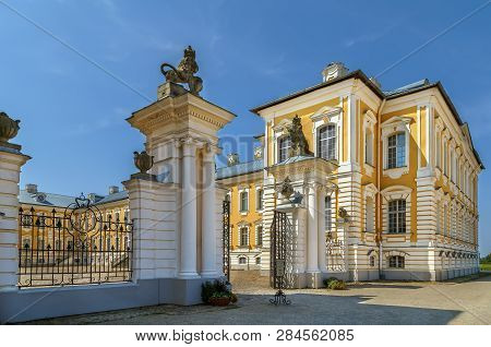 Rundale Palace Is Major Baroque Palaces Built For The Dukes Of Courland, Latvia. Garden