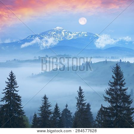 Lazeyschina Lazeshchyna Village In The Mist