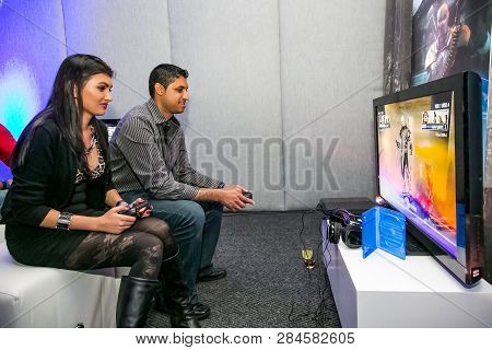 Gamers At Play Station Ps4 Launch Event