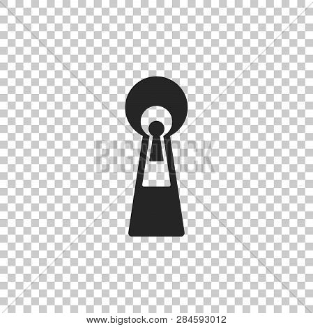 Keyhole Icon Isolated On Transparent Background. Key Of Success Solution, Business Concept. Keyhole 