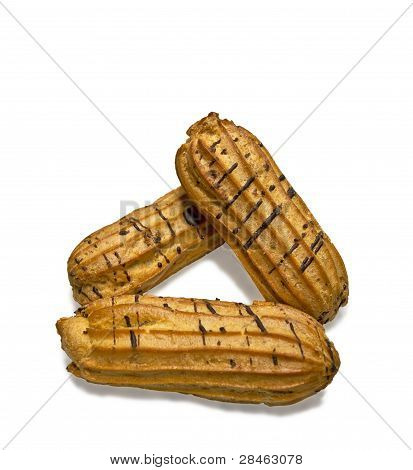 ขนมปัง 3 Eclairs แยกต่างหาก