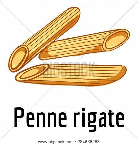 Penne Rigate Icon. Cartoon Of Penne Rigate Vector Icon For Web Design Isolated On White Background