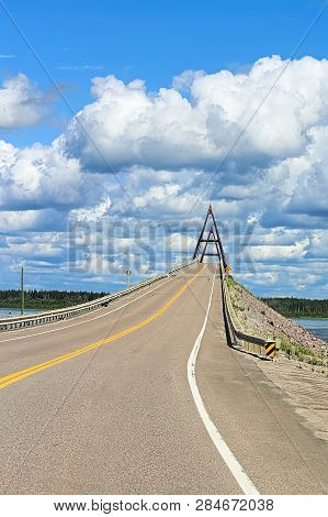 The Highway Up The Deh Cho Bridge