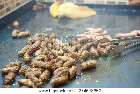 Grilled Meatballs. Famous Turkish Kebab. Turkish Meatballs