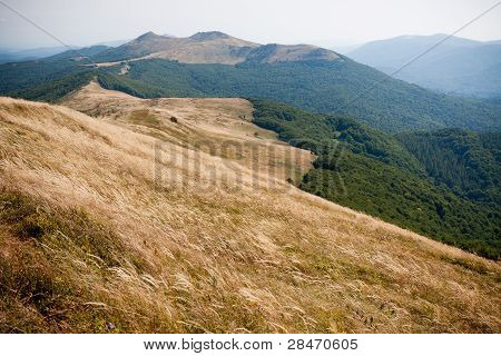 Bieszczady 山の南の東のポーランド