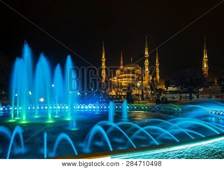 Sights Of Istanbul. Historic Buildings, Blue Mosque