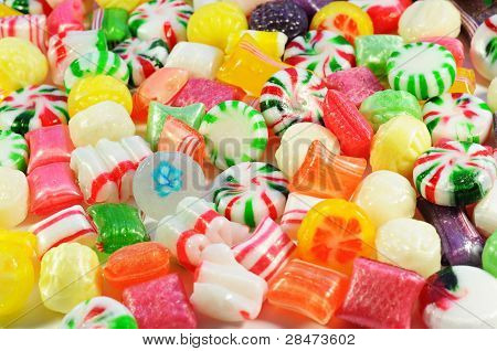 hergestellt aus bunten SÃ¼ÃŸigkeiten Hintergrund