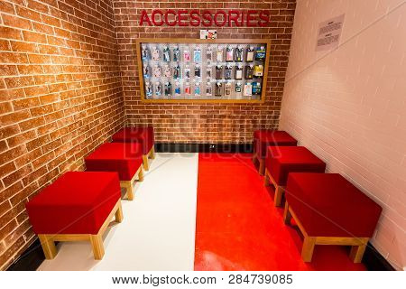 Inside Interior Of A Virgin Mobile  Store