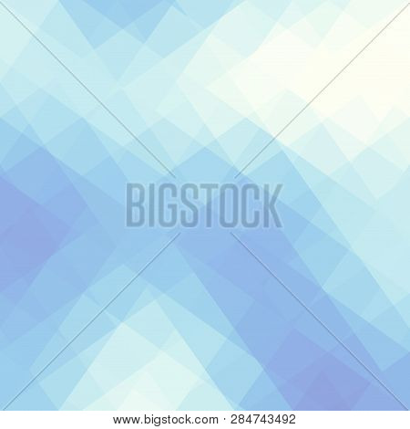 Geometric Abstract Pattern In Low Poly Style.