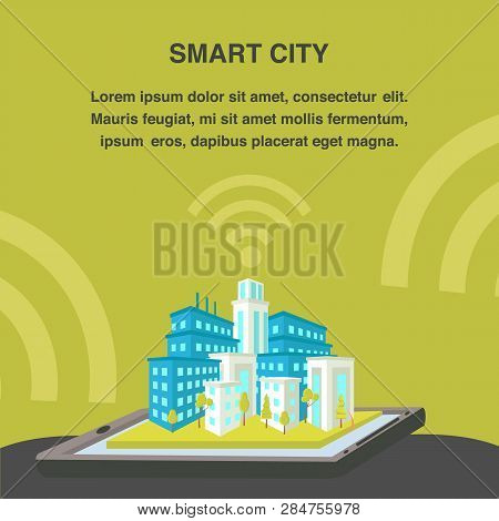 Smart City Flat Vector Photo Free Trial Bigstock