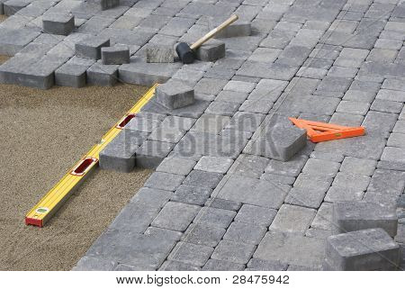 Dláždění dvorku Patio