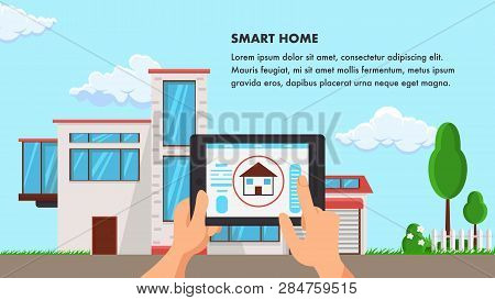 Smart Home Flat Vector Photo Free Trial Bigstock