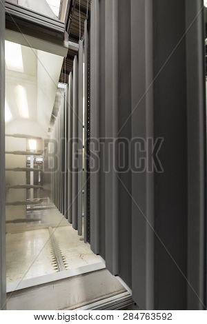 Powder Coating Line. Camera Painting Products In An Electrostatic Field.